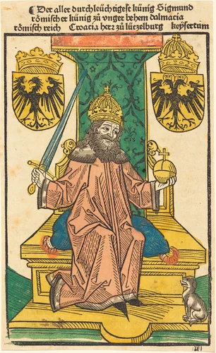 Kaiser Sigmund by German 15th Century, print, 1400-1483