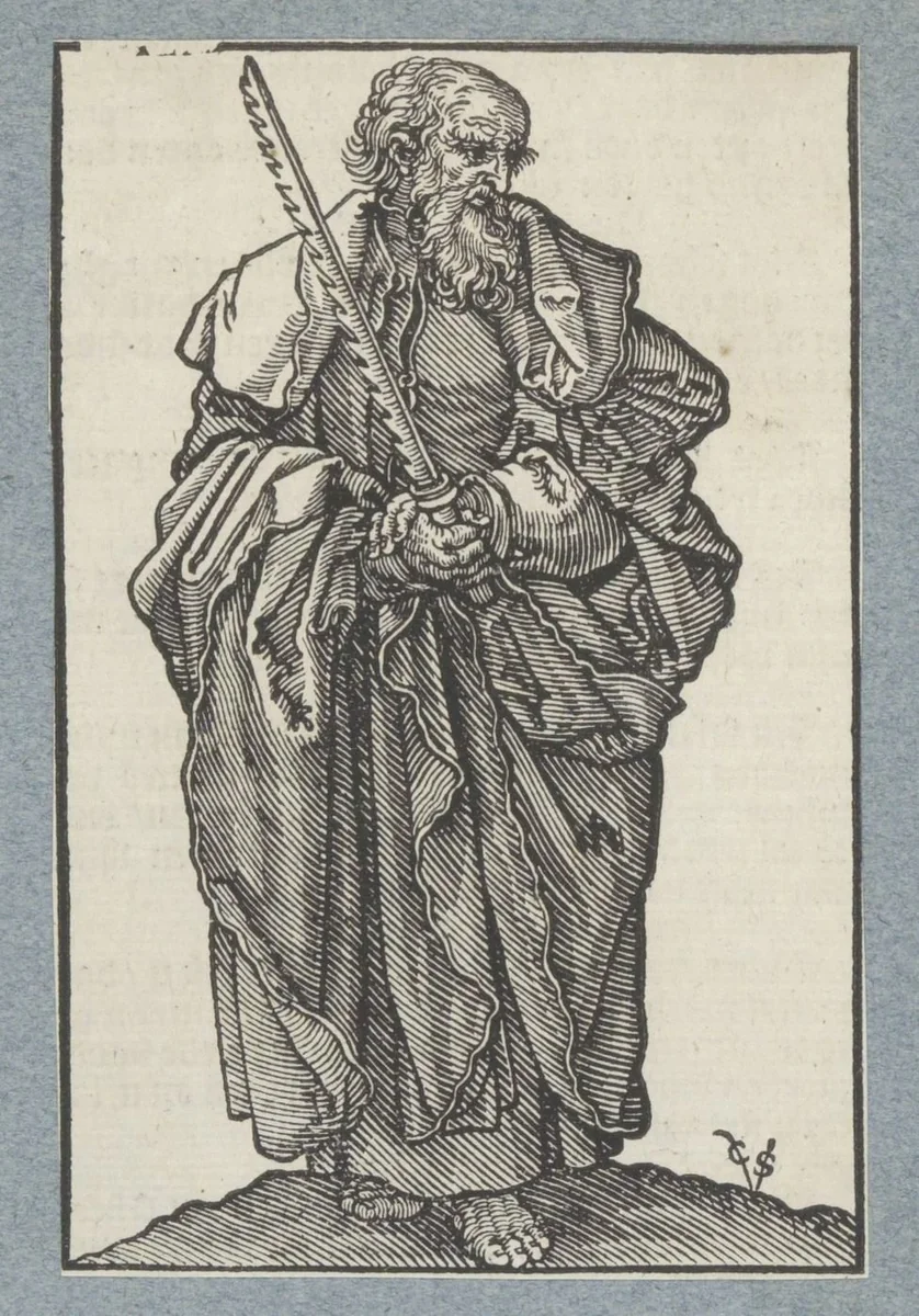 Apostel Simon by Unknown, print, 1591-1646