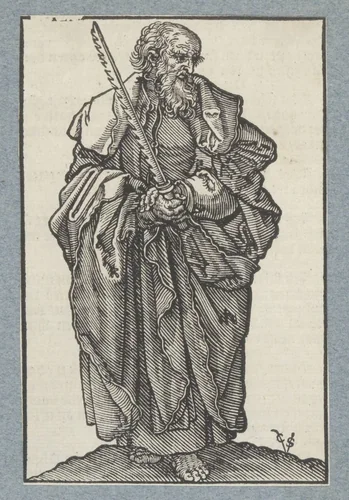 Apostel Simon by Unknown, print, 1591-1646