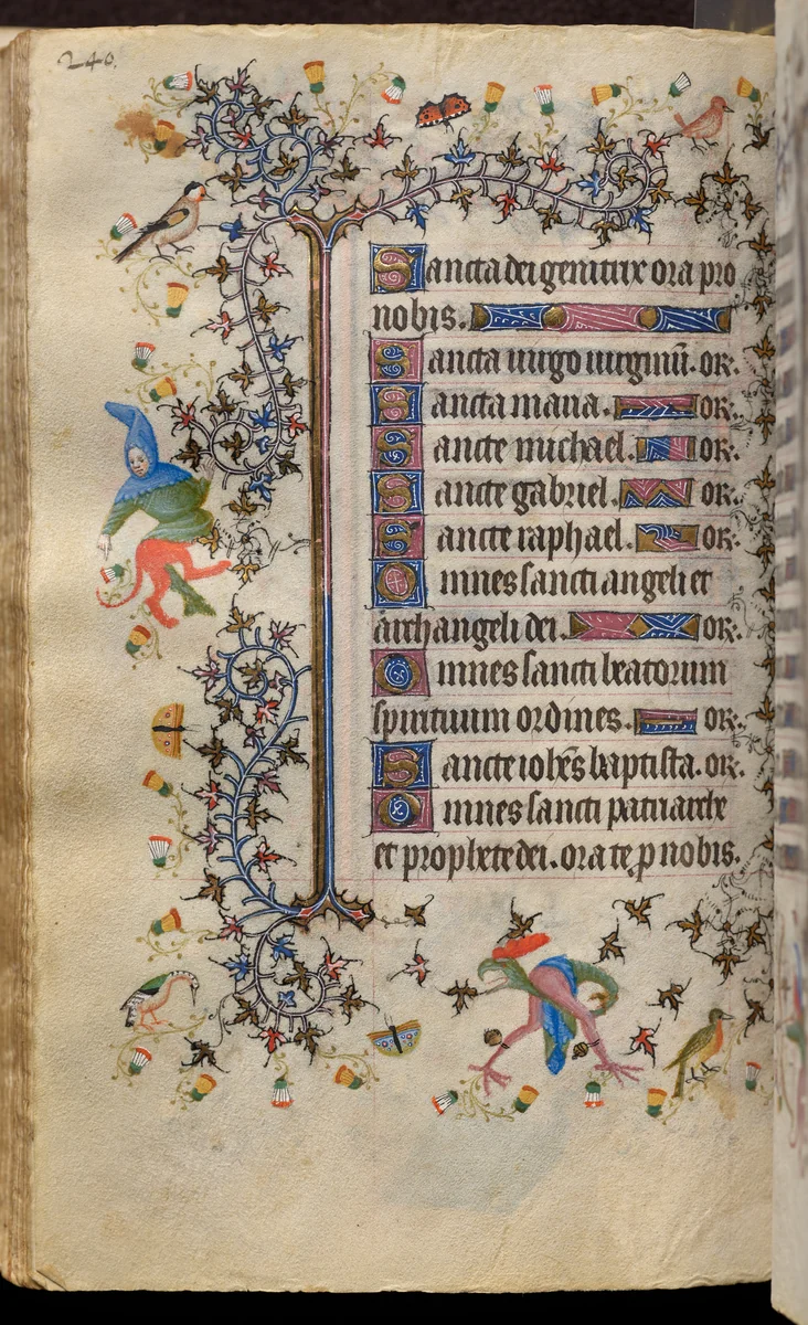 Hours of Charles the Noble, King of Navarre (1361-1425): fol. 120v, Text by Master of the Brussels Initials and Associates, book, 1400-1410