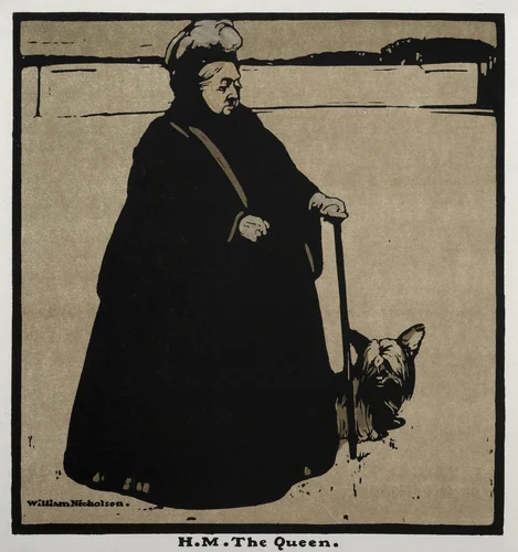 Twelve Portraits: H. M. the Queen by William Nicholson, print, 1897