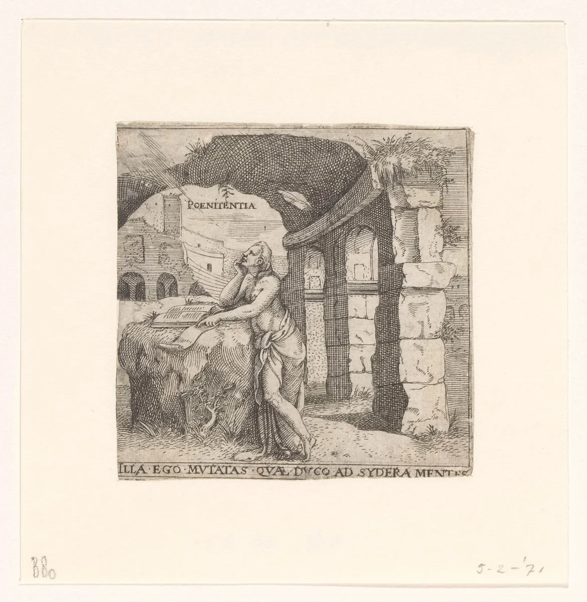 Berouw by Unknown, print, 1533-1567