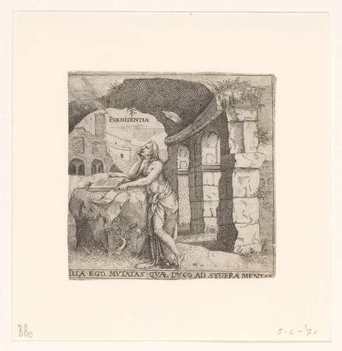 Berouw by Unknown, print, 1533-1567