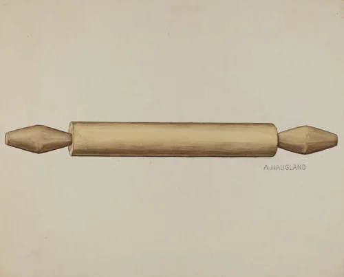 Rolling PIn by Augustine Haugland, index of american design, 1937