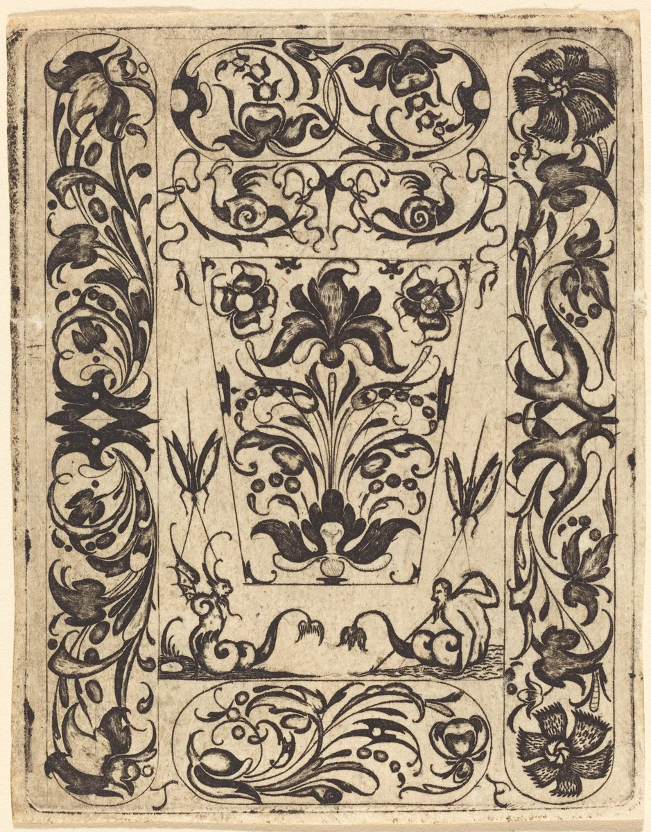 Ornament by Master T.F., print, 1480-1599