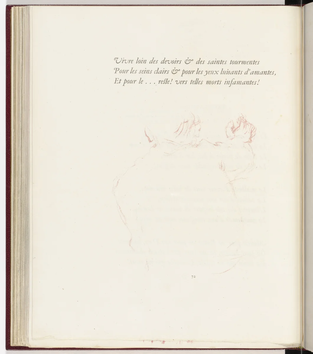 Tailpiece (page 72) from Parallèlement (In Parallel) by Pierre Bonnard, illustrated book, 1900