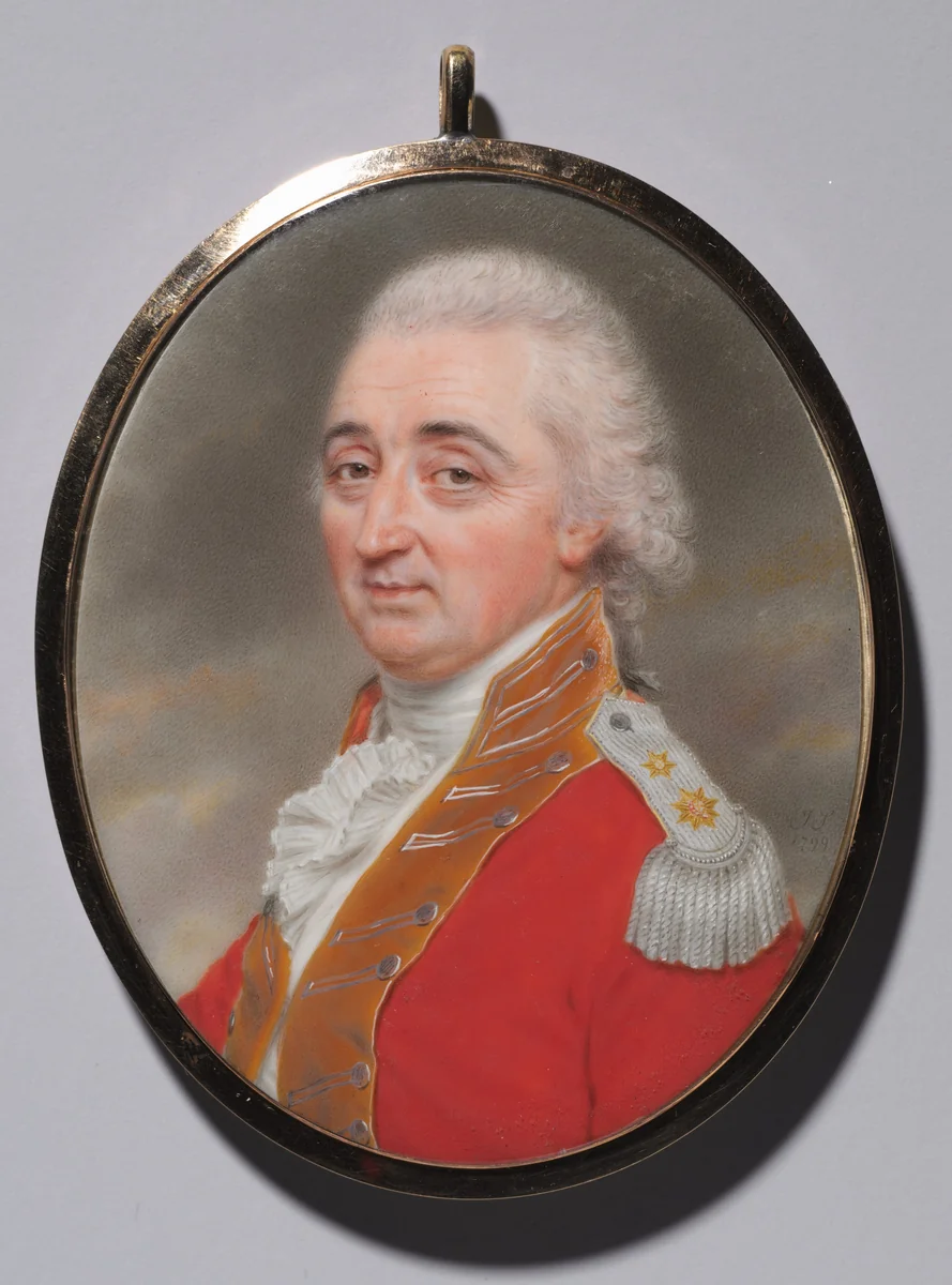 Portrait of Lieutenant General Daniel Burr by John I Smart, painting, 1799