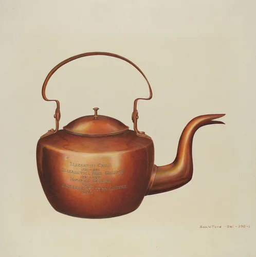 Copper Kettle by Samuel W. Ford, index of american design, 1939
