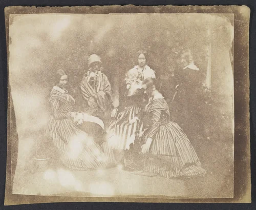 34. Artistical Groups in Various Poses by Calvert Richard Jones, photograph, 1840-1850