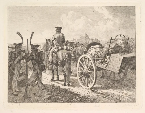 A Russian Mobile Forge by Johann Christoph Erhard, print, 1815