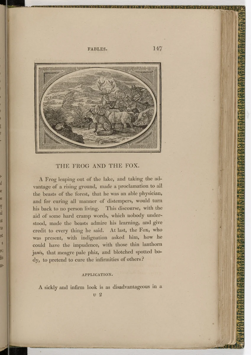 Headpiece (page 147) from The Fables of Aesop by Thomas Bewick, illustrated book, 1818