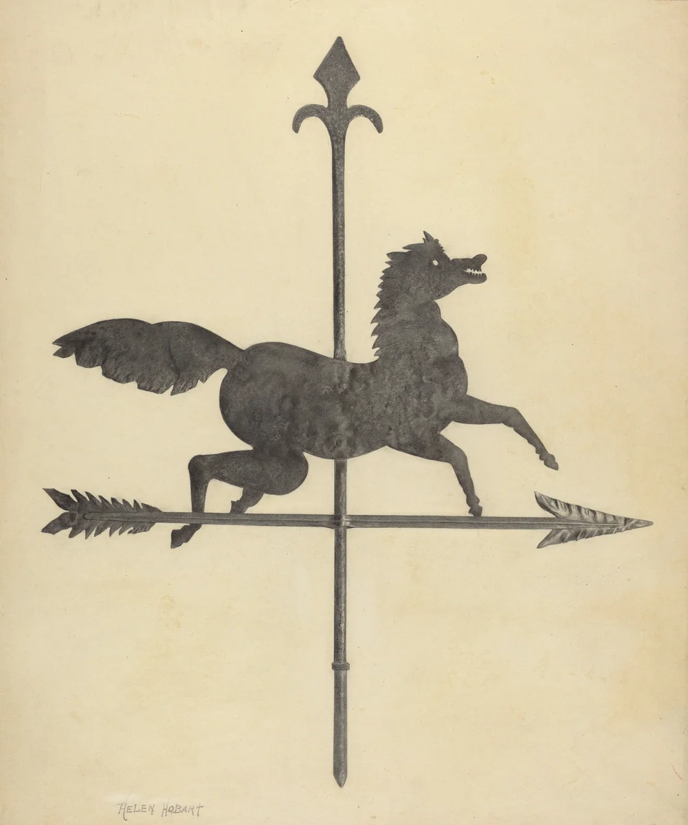 Weather Vane by Helen Hobart, index of american design, 1938