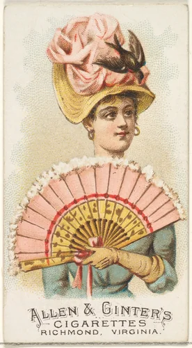 Plate 27, from the Fans of the Period series (N7) for Allen & Ginter Cigarettes Brands by Allen & Ginter, print, 1889