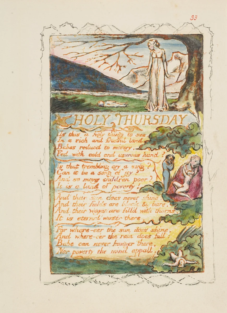 Songs of Experience: Holy Thursday by William Blake, print, 1794-1825