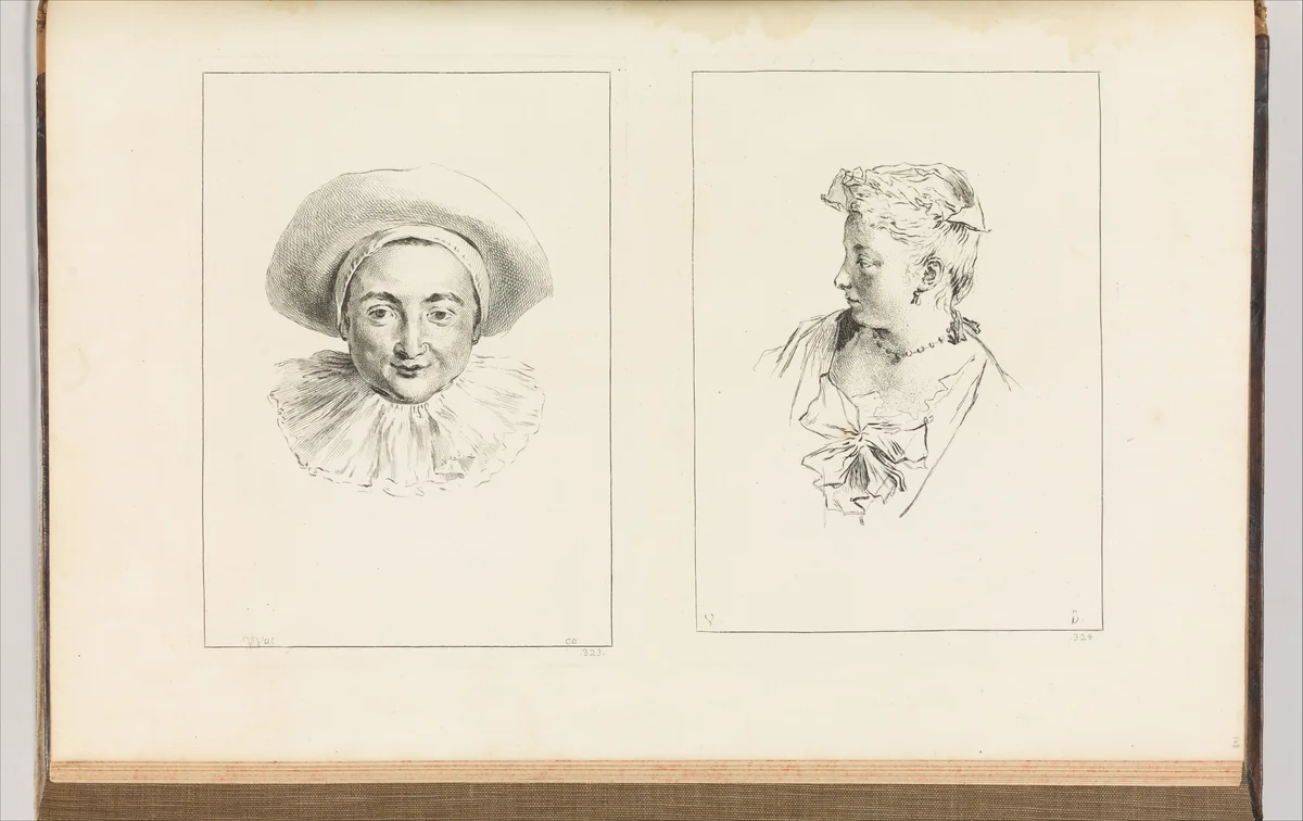 Figures de Differents caracteres, de Paysages . . .Volume II by Antoine Watteau, book, 1728
