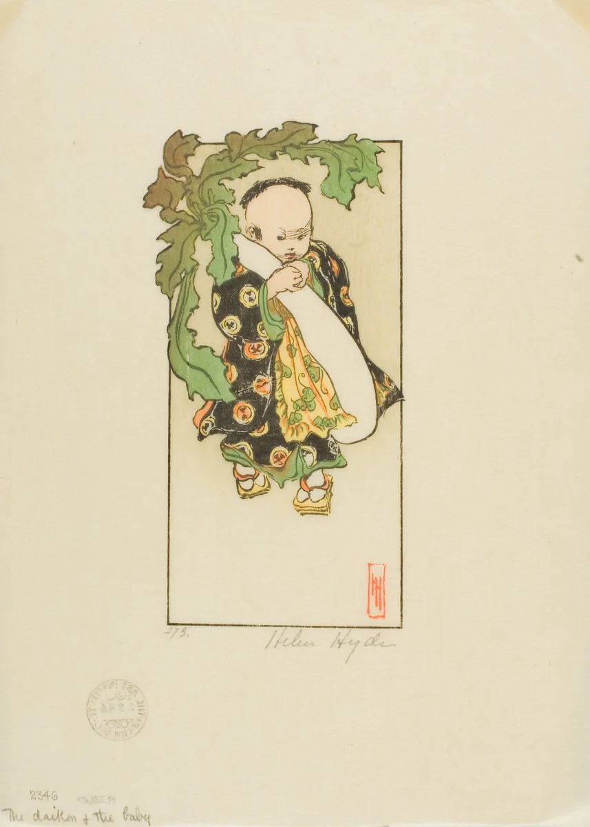 The Daikon and the Baby by Helen Hyde, print, 1903