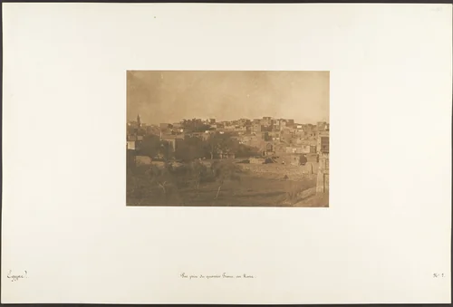 Vue prise du quartier Franc, au Kaire by Maxime Du Camp, photograph, 1850