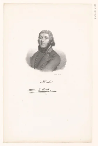 Portret van Lazare Hoche by anonymous, print, 1818-1842