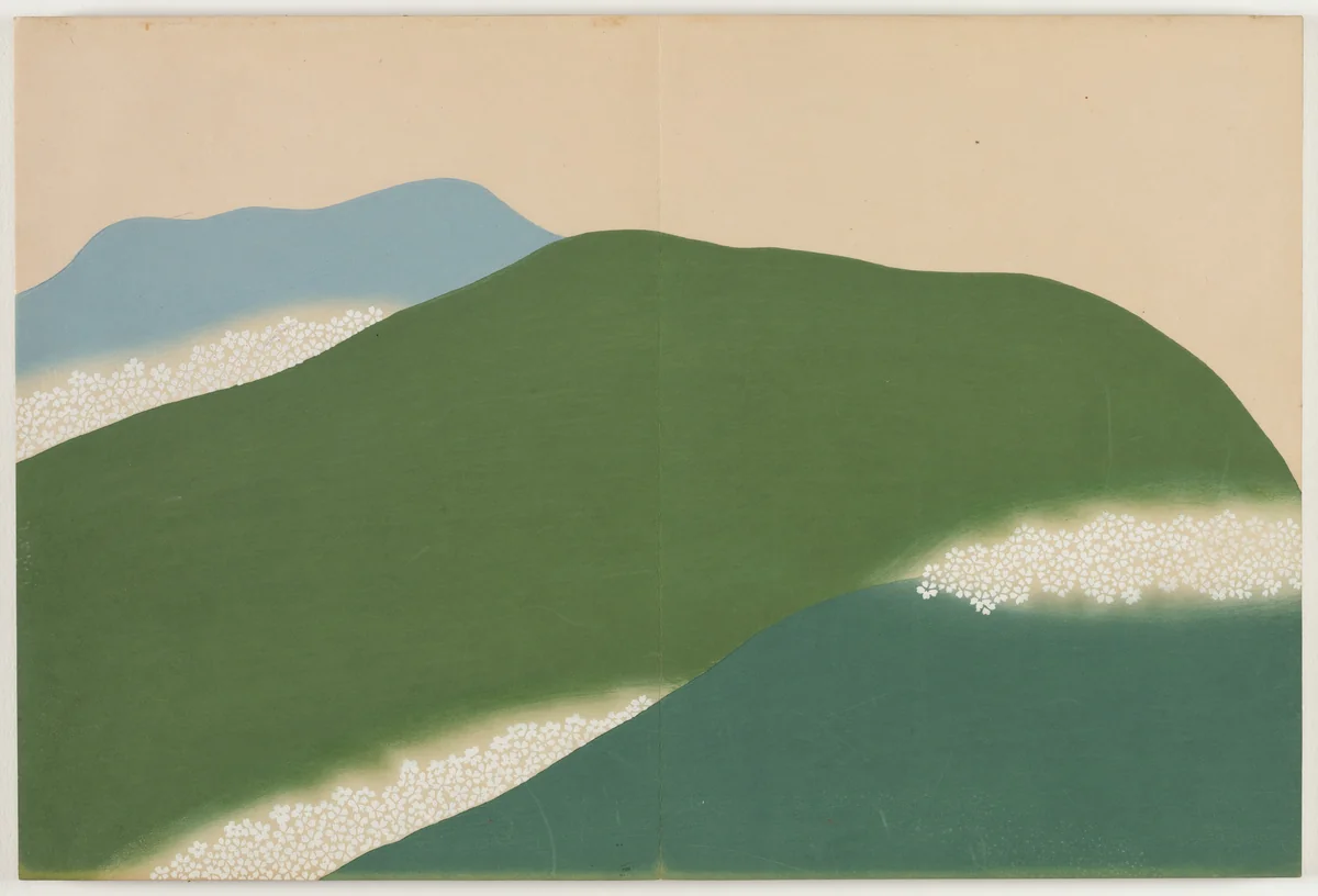 Flowers of a Hundred Worlds (Momoyogusa): Yoshino (Yoshino) by Kamisaka Sekka, book, 1909-1910