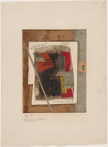 Merz 39. Russian Picture by Kurt Schwitters, drawing, 1920