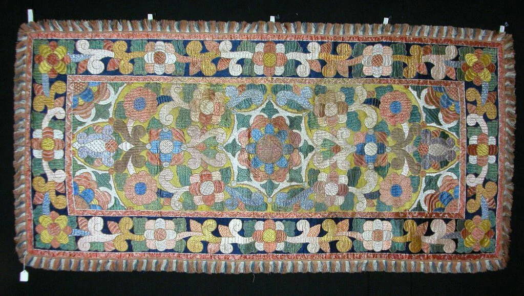 Valance by China, textile, 1690-1710