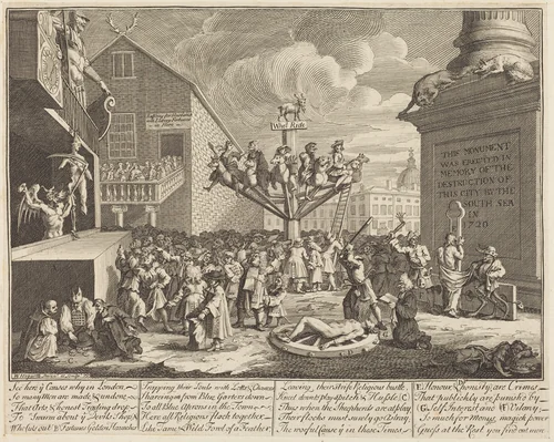 The South Sea Scheme by William Hogarth, print, 1721