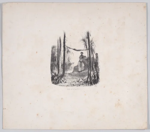 An Indian Woman and Her Son by Alexandre-Gabriel Decamps, print, 1830