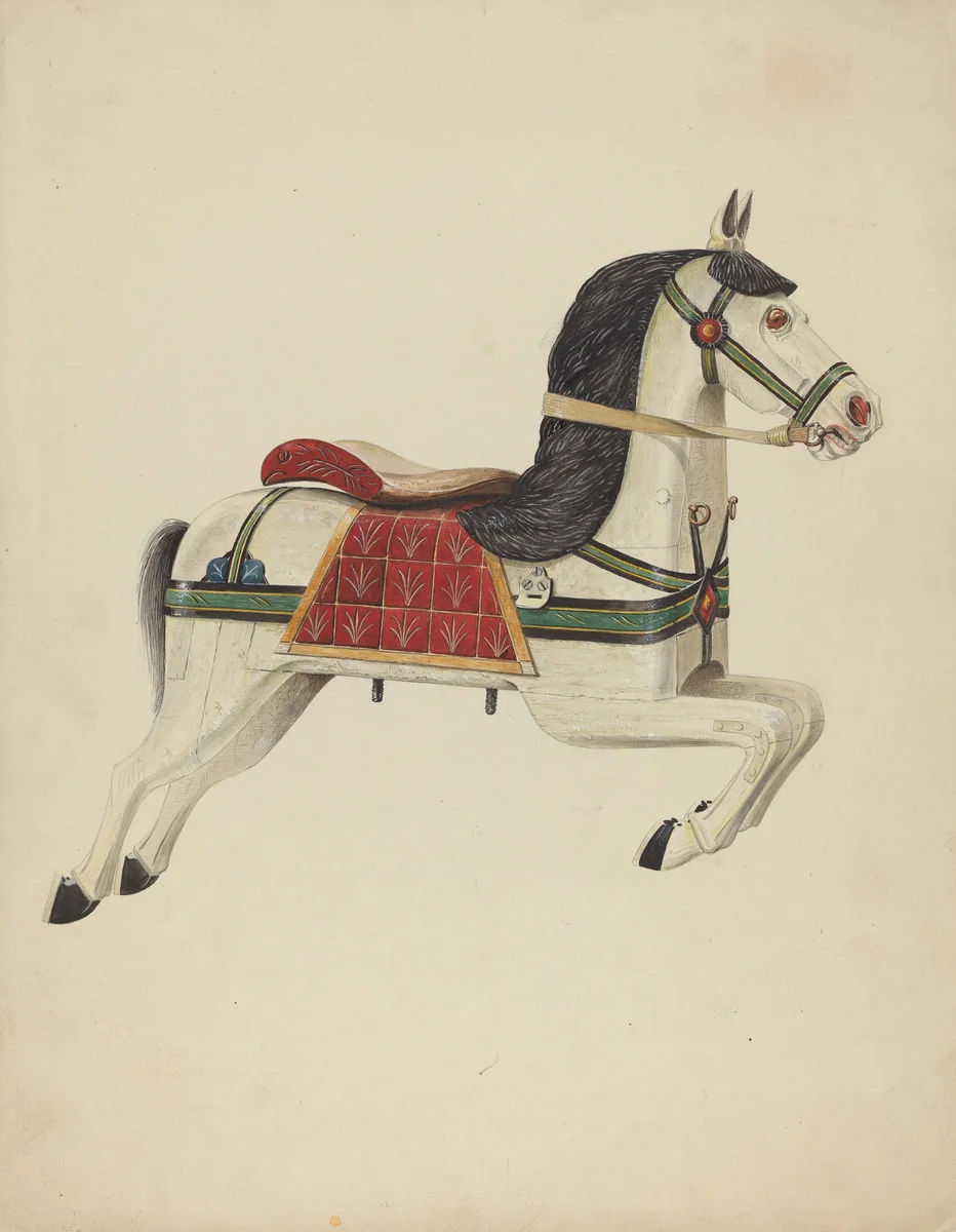 Carousel Horse by Howard Weld, index of american design, 1935-1942