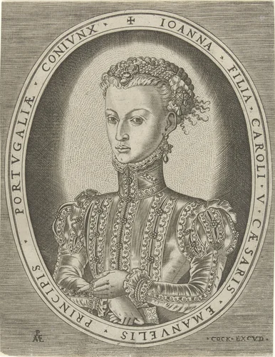 Portret van Johanna van Habsburg by Unknown, print, 1540-1573