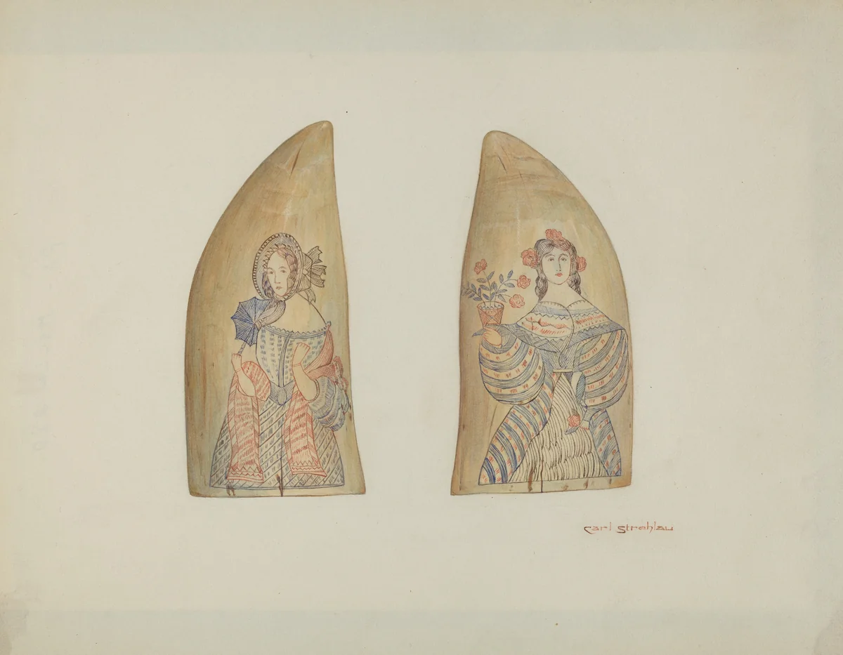 Whale's Tooth by Carl Strehlau, index of american design, 1940