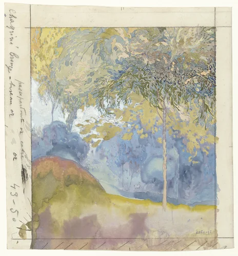 Boomrijk landschap by Georges de Feure, drawing, 1878-1943