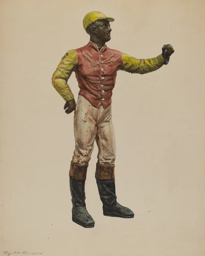 Jockey Hitching Post by Elizabeth Fairchild, index of american design, 1937