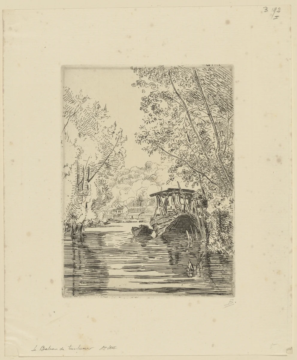 The Dyer's Boat by Félix Bracquemond, print, 1868