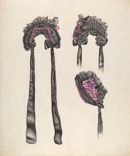 Elderly Lady's Bonnet by Al Curry, index of american design, 1937