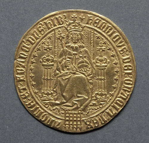 Sovereign: Henry VII (obverse) by Unknown, metalwork, 1504-1509