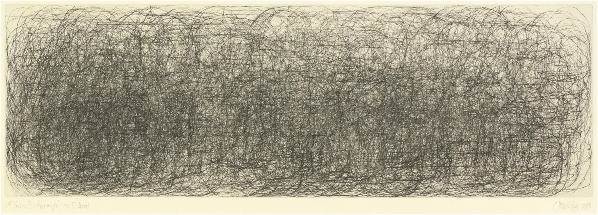 (R3) (where R=Ryoanji) by John Cage, print, 1983