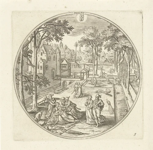 Mei by Adriaen Collaert, print, 1578-1582