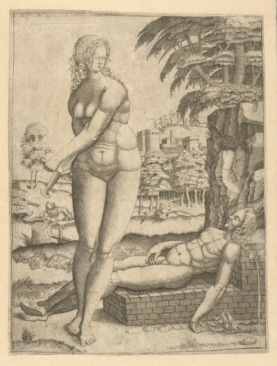 Pyramus en Thisbe by Frans Crabbe van Espleghem, print, 1490-1552
