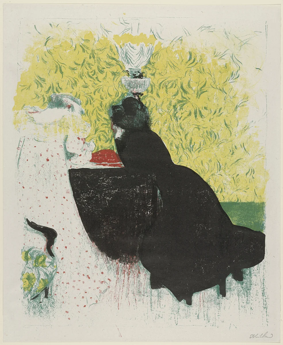 The Two Sisters-in-Law (Les deux belles-soeurs) from Landscapes and Interiors (Paysages et intérieurs) by Édouard Vuillard, print, 1899