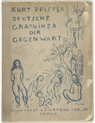 Front cover from the illustrated book Deutsche Graphiker der Gegenwart (German Printmakers of Our Time) by Richard Seewald, illustrated book, 1920