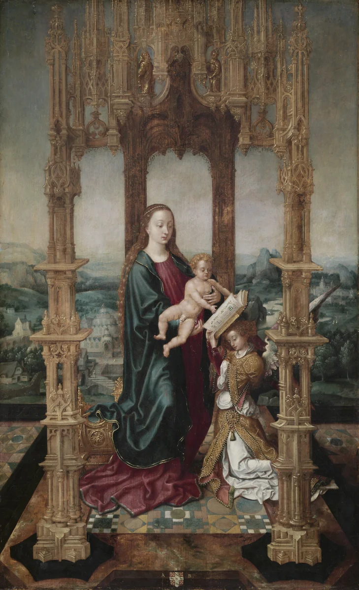 Virgin and Child under a Canopy by Unknown, painting, 1520-1529