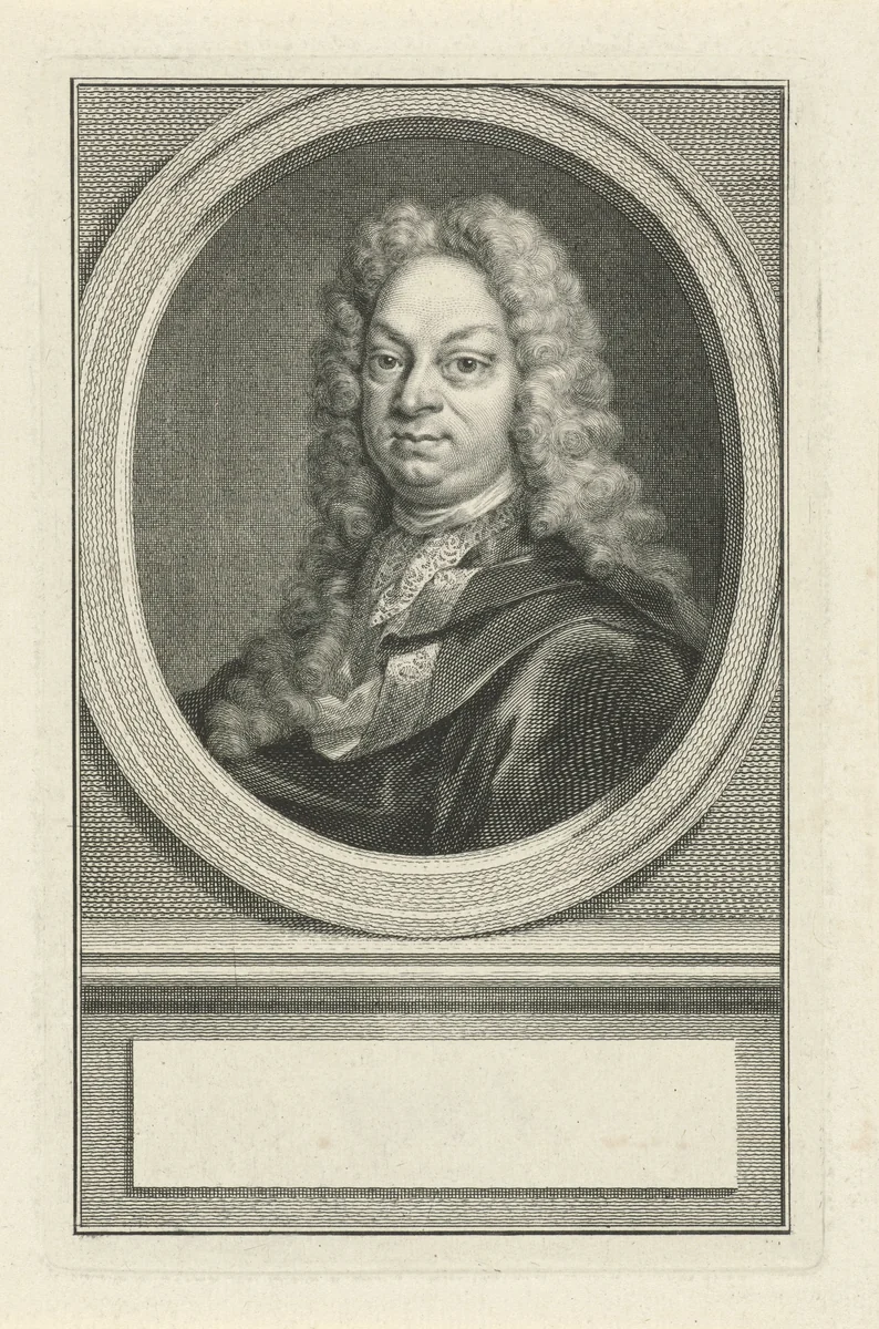 Portret van Coenraad van Heemskerk by Jacob Houbraken, print, 1747-1759