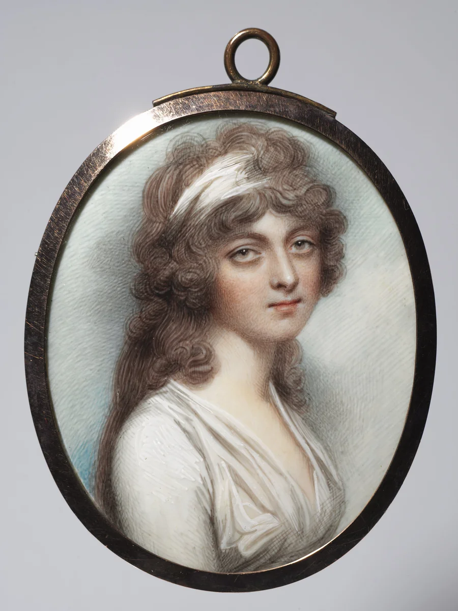 Portrait of Anna Walmesley by Andrew Plimer, painting, 1795