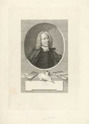 Portret van Johann Lorenz von Mosheim by Jacob Houbraken, print, 1748-1750