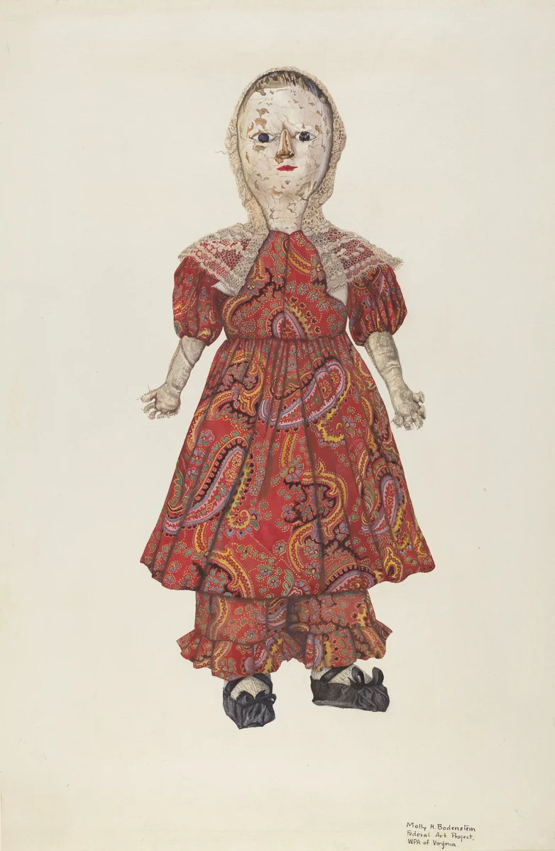 Doll by Molly H. Bodenstein, index of american design, 1938