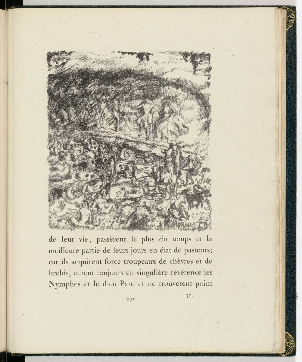 In-text plate (page 291) from Daphnis et Chloé by Pierre Bonnard, illustrated book, 1902