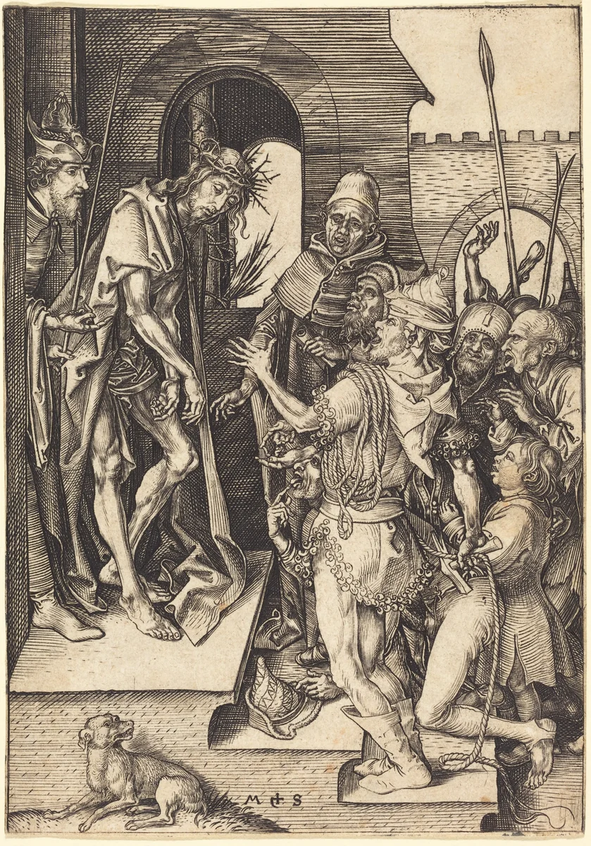 Ecce Homo by Martin Schongauer, print, 1480