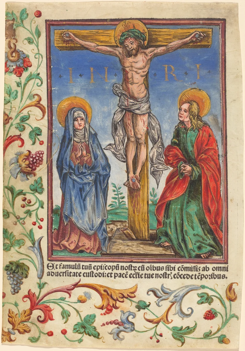 Christ on the Cross by Hans Burgkmair, print, 1500-1549