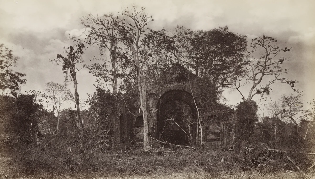 Ruins of the Church of Las Monjas, Old Panama by Eadweard Muybridge, photograph, 1875