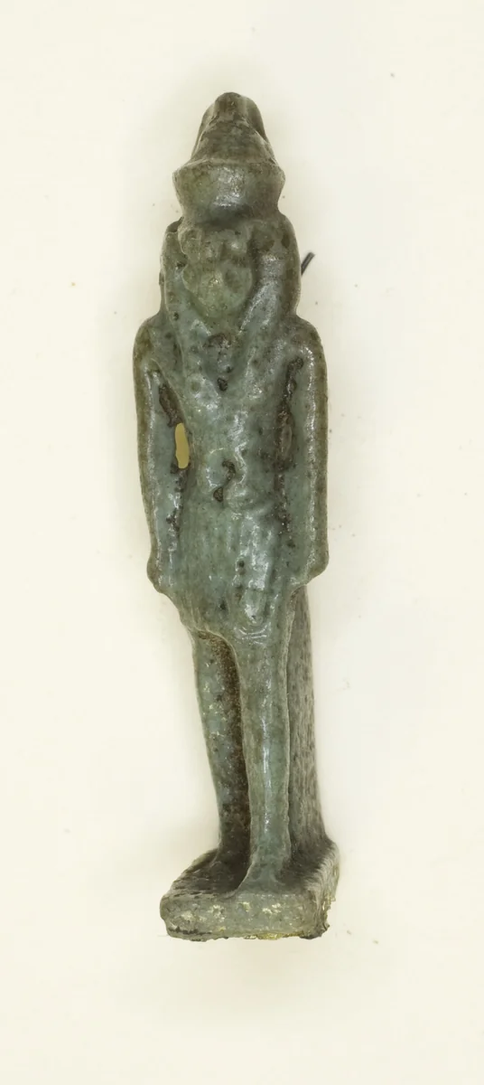 Amulet of the God Horus (?) with Double Crown by Egyptian, metalwork, -664--332